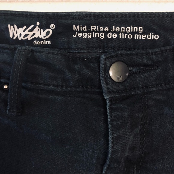 Mossimo Black Midrise Stretch Denim Jeggings 4/27S - Picture 8 of 10